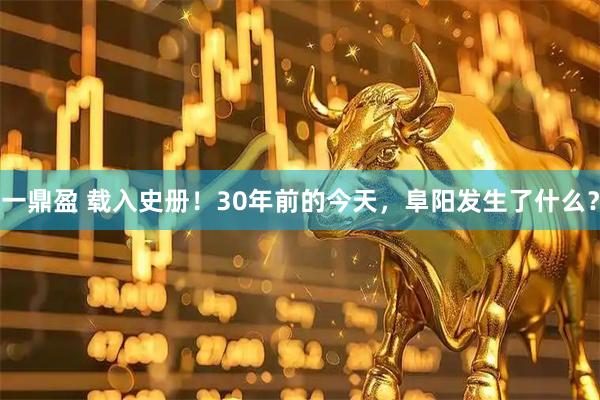 一鼎盈 载入史册！30年前的今天，阜阳发生了什么？